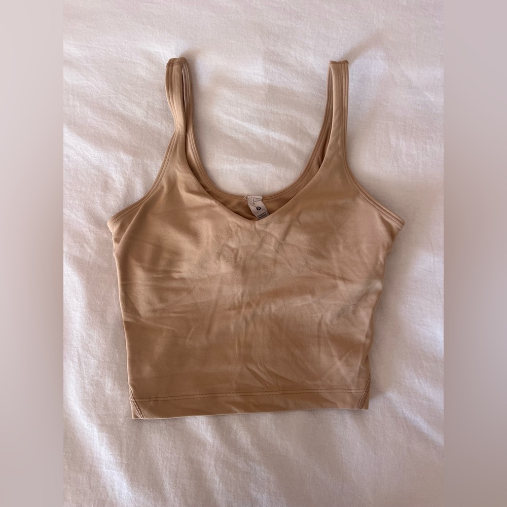 lululemon athletica Beige Tank Top